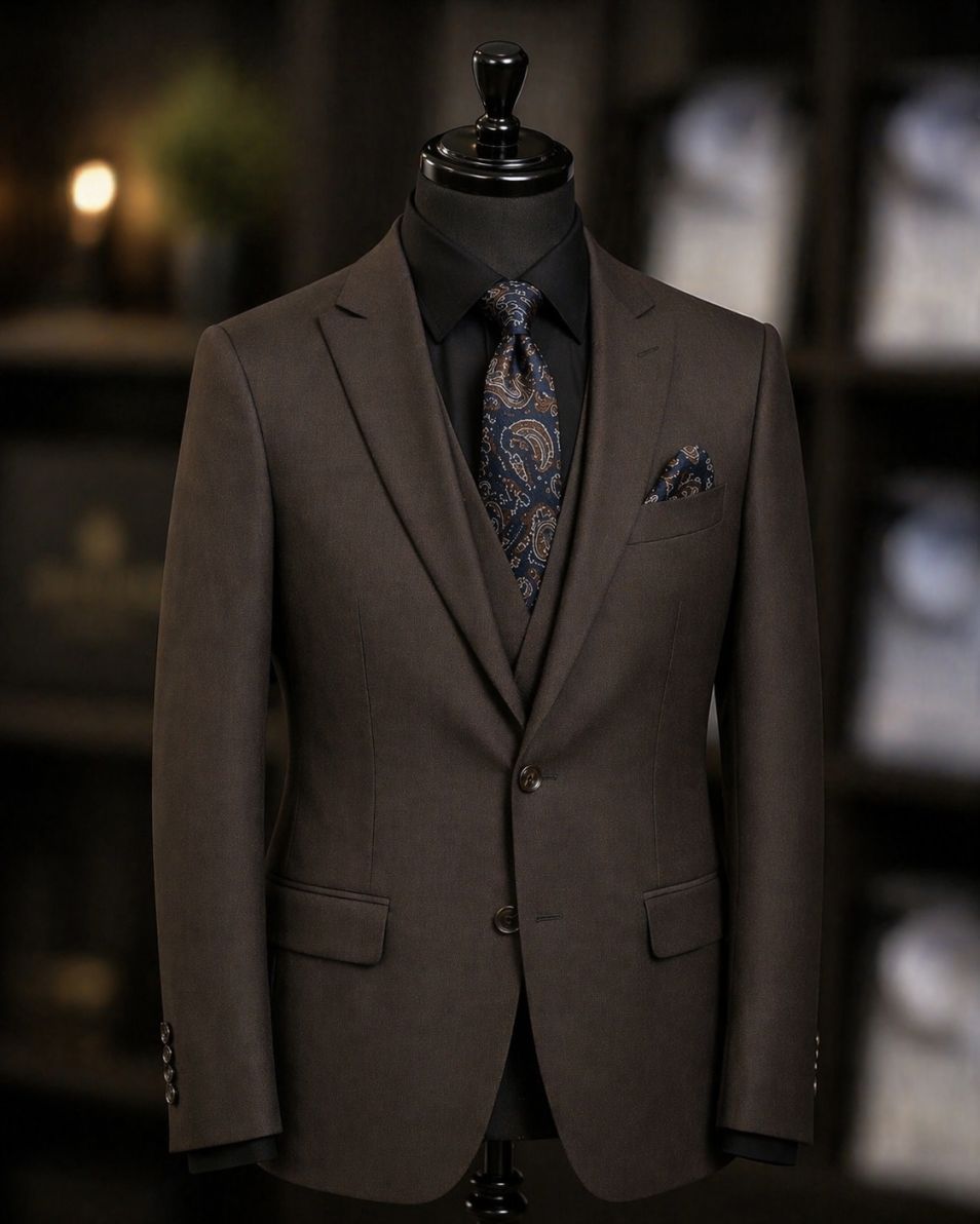 Costum maro din trei piese - C3104