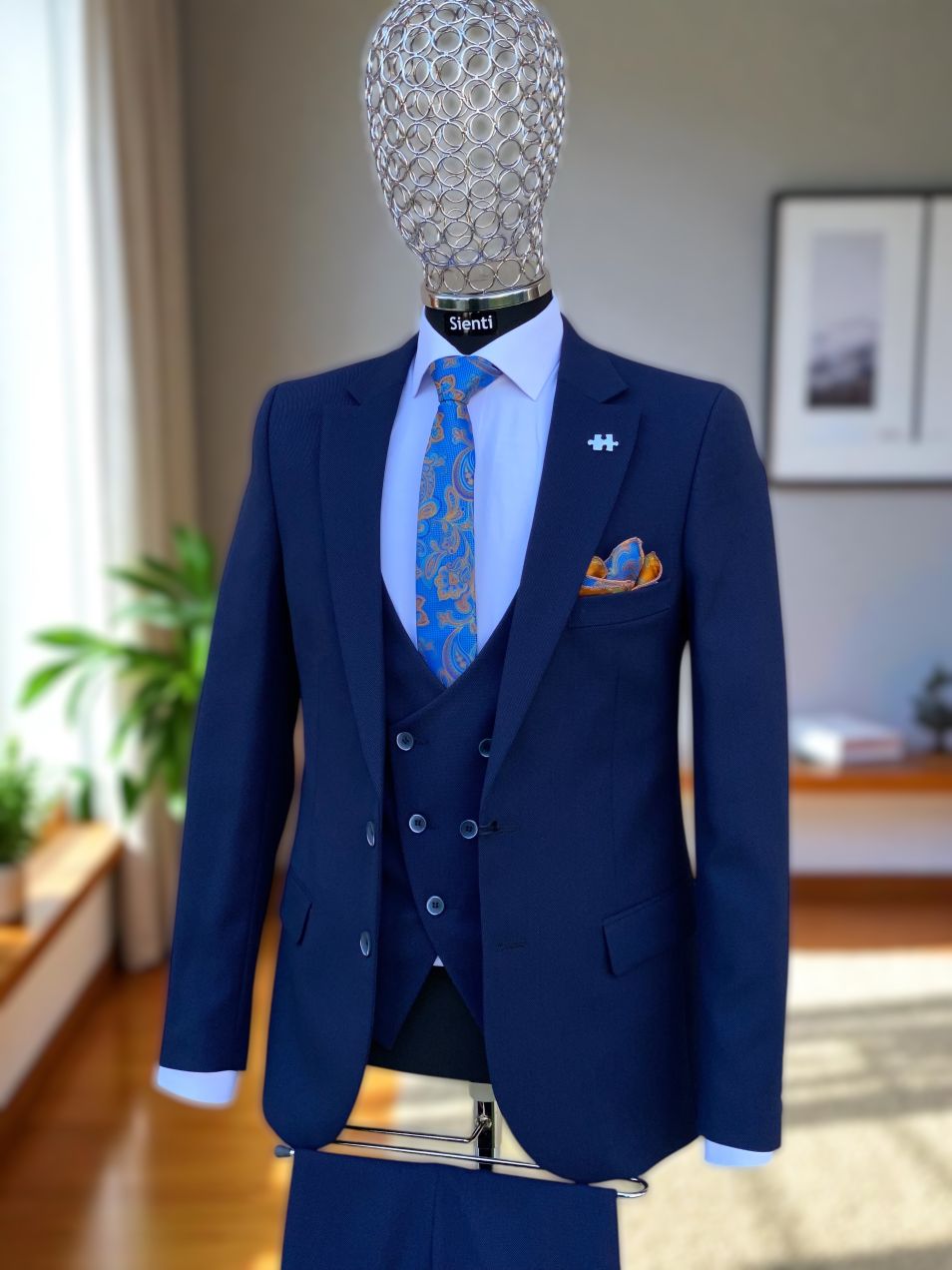 Costum Bleumarin din trei piese - C3001D